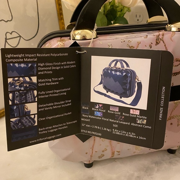 Triforce Luggage Bags Triforce Hardside Beauty Case With Interior